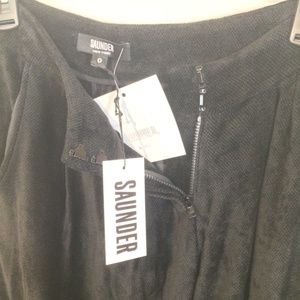 Saunder women's size 0 shaggy soft baggy, tall fit textured slouch trouser pants